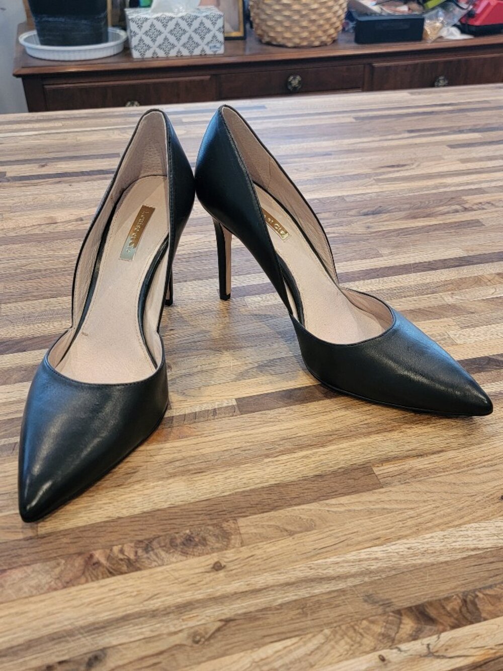 Louise Et Cie Hermosa Black Stiletto Heel Evening/Cocktail Pumps
